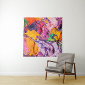 Abstrakter Kunsthintergrund. Ölmalerei auf Leinwan Wandteppich (Beispiel (Horizontal))