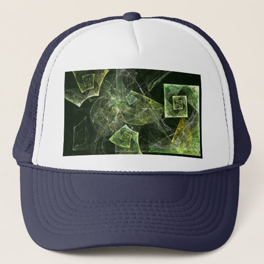 Abstrakter Kunsthut mit zweifacher Balance Truckerkappe (Vorderseite)