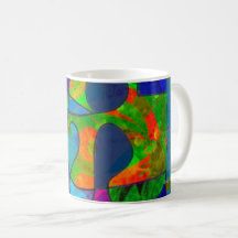 abstrakter Kunstkaffee-Becher "abstract6"