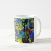 Abstrakter Kunstkaffeebecher Kaffeetasse (VorderseiteRechts)