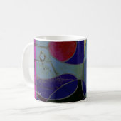 Abstrakter Kunstkaffeebecher "Kerzenlicht-Variatio Kaffeetasse (Vorderseite Links)