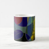 Abstrakter Kunstkaffeebecher "Kerzenlicht-Variatio Kaffeetasse (Mittel)