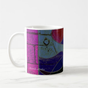 Abstrakter Kunstkaffeebecher "Kerzenlicht-Variatio Kaffeetasse