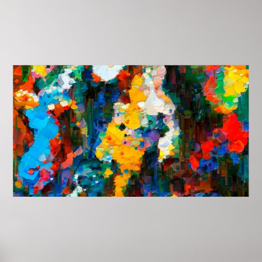 Abstrakter künstlerischer Hintergrund. Warme, lebe Poster (Vorne)