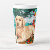 Abstrakter künstlerischer Labrador Milchtasse (Vorderseite)