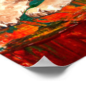 Abstrakter künstlerischer Labrador Poster (Ecke)