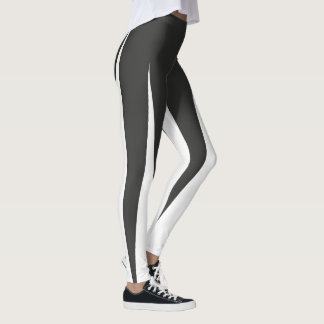 Abstrakter KunstMinimalismus Grau weiße Linien Leggings