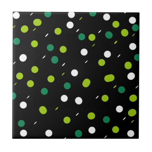 Abstrakter Kunstminimalismus Kleine Punkte Fliese (Vorderseite)