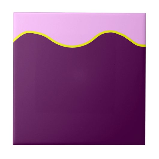 Abstrakter KunstMinimalismus Pasta Pink Fliese (Vorderseite)