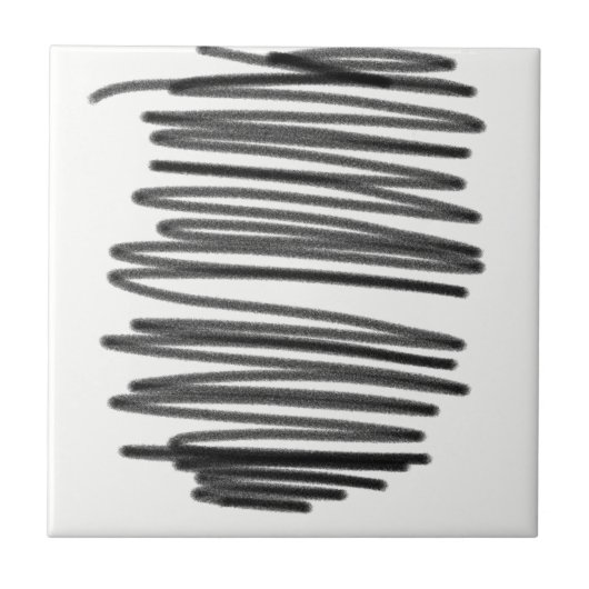 Abstrakter KunstMinimalismus Zeichnend Fliese (Vorderseite)