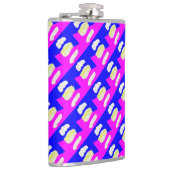 ABSTRAKTER KUNSTPINK UND ROYBLAU FLACHMANN (Rechts)