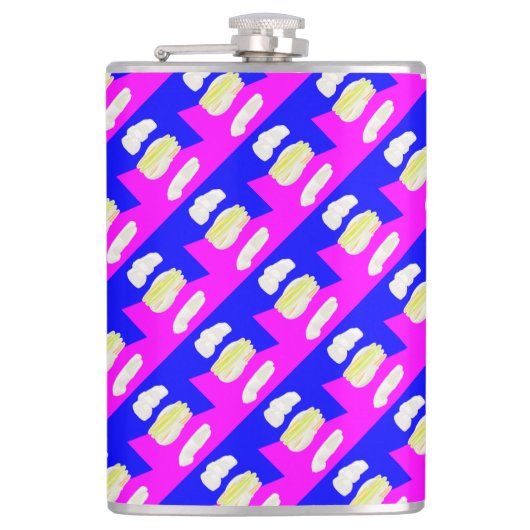 ABSTRAKTER KUNSTPINK UND ROYBLAU FLACHMANN (Vorderseite)