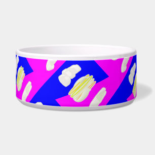 ABSTRAKTER KUNSTPINK UND ROYBLAU NAPF