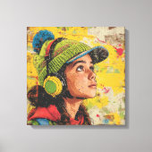 Abstrakter Kunstrahmen Leinwanddruck (Vorderseite)