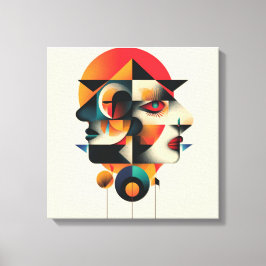 Abstrakter Kunstrahmen Leinwanddruck