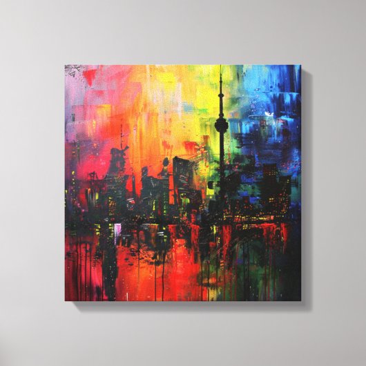 Abstrakter Kunstrahmen Leinwanddruck (Vorderseite)