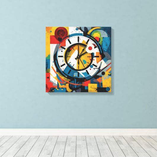 Abstrakter Kunstrahmen Leinwanddruck (Insitu (Holzboden))