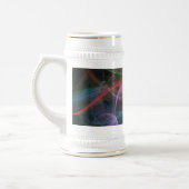 Abstrakter Kunstraum Bierglas (Links)