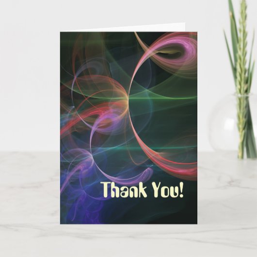 Abstrakter Kunstraum Dankeskarte (Vorderseite)