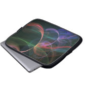 Abstrakter Kunstraum Laptopschutzhülle (Vorne Knopf)