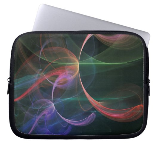 Abstrakter Kunstraum Laptopschutzhülle (Vorderseite)