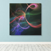 Abstrakter Kunstraum Leinwanddruck (Insitu (Holzboden))