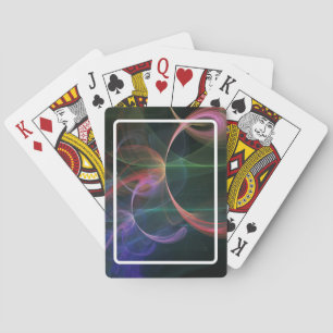 Abstrakter Kunstraum Spielkarten