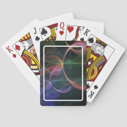 Abstrakter Kunstraum Spielkarten (Rückseite)