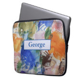 Abstrakter Kunstschlauch Laptopschutzhülle (Vorderseite Links)