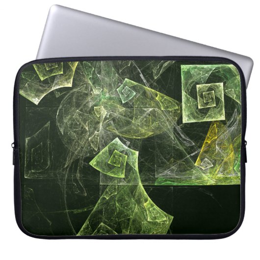 Abstrakter Kunstschlauch Laptopschutzhülle (Vorderseite)