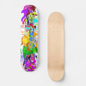 Abstrakter KunstSkateboard Skateboard (Vorderseite)