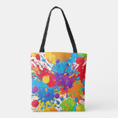 Abstrakter Kunstsplash Tasche (Rückseite)