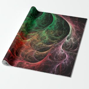 Abstrakter Kunstweltraumfeuer Geschenkpapier