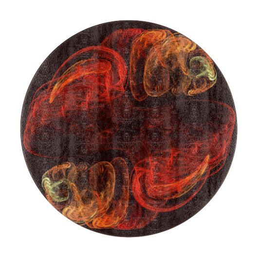 Abstrakter Kunstzirkel Schneidebrett (Vorderseite)