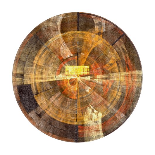 Abstrakter Kunstzirkel Schneidebrett (Vorderseite)