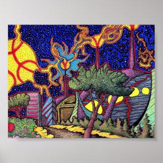 Abstrakter Labrador Poster