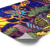 Abstrakter Labrador Poster (Ecke)