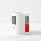 Abstrakter Lacrosse Kaffeetasse (Mittel)