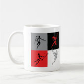 Abstrakter Lacrosse Kaffeetasse (Links)