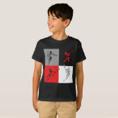 Abstrakter Lacrosse T-Shirt (Vorne ganz)