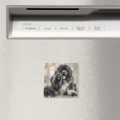 Abstrakter Landseer Magnet (In Situ (Geschirrspüler))