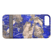 Abstrakter Lapis Lazuli Blue Granit Case-Mate iPhone Hülle (Rückseite (Horizontal))