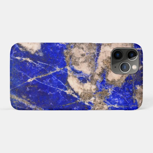 Abstrakter Lapis Lazuli Blue Granit Case-Mate iPhone Hülle (Rückseite (Horizontal))