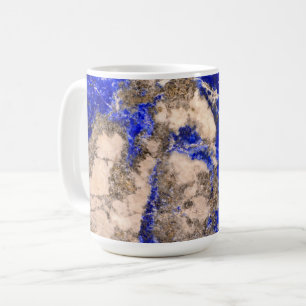 Abstrakter Lapis Lazuli Blue Granit Kaffeetasse