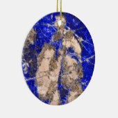 Abstrakter Lapis Lazuli Blue Granit Keramik Ornament (Rechts)