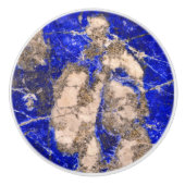 Abstrakter Lapis Lazuli Blue Granit Keramikknauf (Vorderseite)