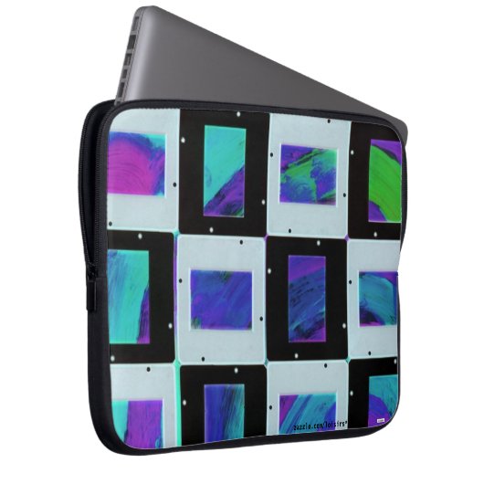 Abstrakter Laptop-Sieb Laptopschutzhülle (Vorne Rechts)