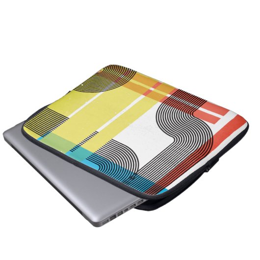 Abstrakter Laptop-Sieb Laptopschutzhülle (Vorne Knopf)