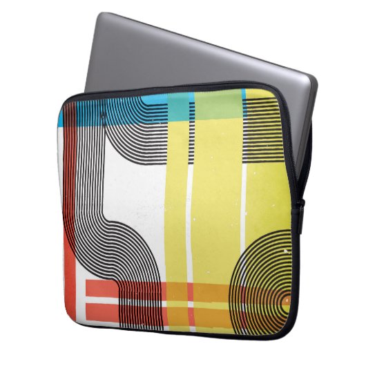 Abstrakter Laptop-Sieb Laptopschutzhülle (Vorderseite Links)