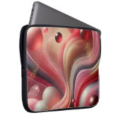 Abstrakter Laptop-Sieb mit künstlerischem Design Laptopschutzhülle (Vorne Rechts)